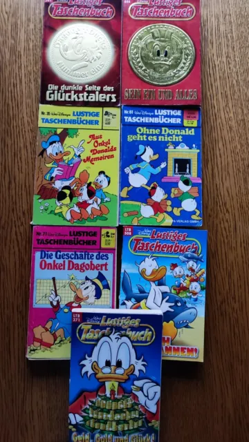 Walt Disneys Lustige Taschenbücher 7 Stck. Micky Maus, Onkel Donald