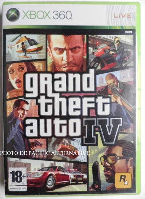 jeu GRAND THEFT AUTO IV - GTA 4 pour XBOX 360 francais X360 liberty city COMPLET