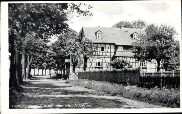 Ak Herchenhain Grebenhain im Vogelsbergkreis, Gasthof Schöne Aussicht - 3107423