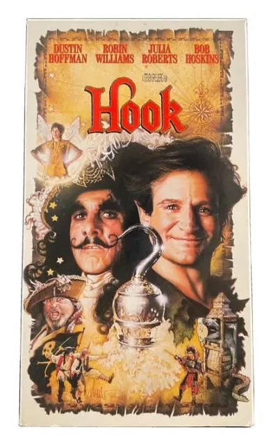 HOOK ROBIN WILLIAMS VHS Tape, COMPLETE/TESTED SEE PHOTOS (VHS59