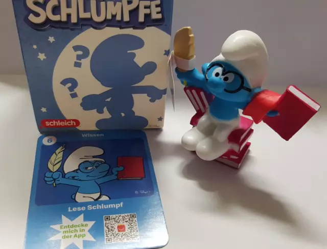 McDonalds Happy Meal Spielzeug Schlümpfe Schleich Lese 2022 NEU Nr 13 #1