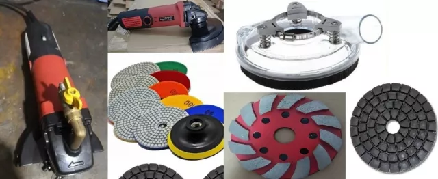 Wet Polisher Grinder Dust shroud 28 Granite Concrete Polishing Pad Grinding cup