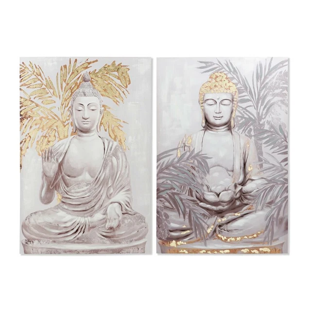 Cadre DKD Home Decor Buda Oriental (80 x 3 x 120 cm) (2 Unités)