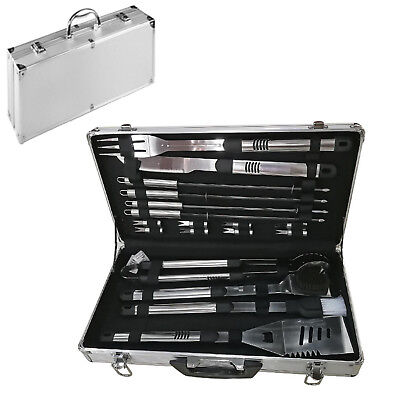 Brandani BRANDANI STORE UFFICIALE SET 6 ATTREZZI BARBECUE VALIGETTA INOX 60028 
