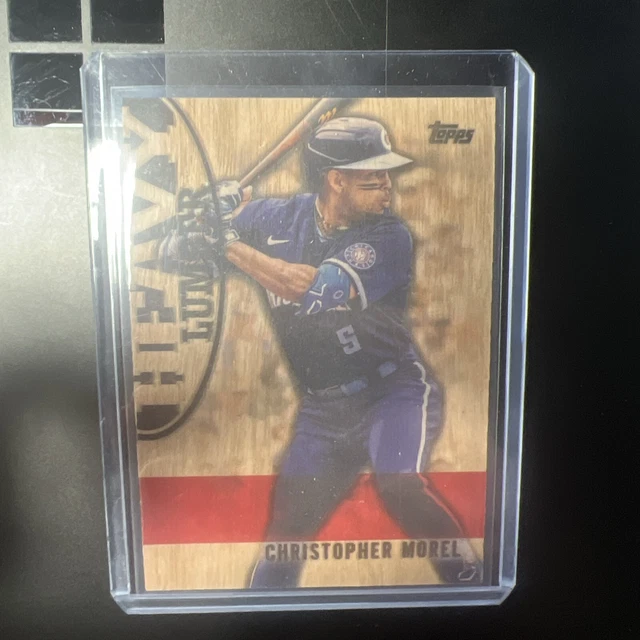 2024 TOPPS SERIES 1 CHRISTOPHER MOREL CHicago Cubs HEAVY LUMBER WOOD