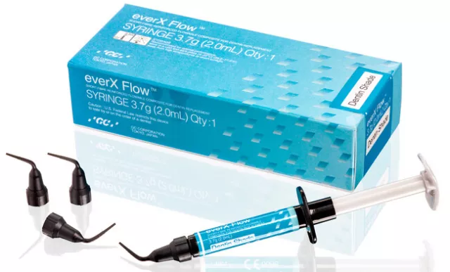 EVERX FLOW DENTIN SHADE SYRINGE 3,7gr GC. DENTAL COMPOSITE.