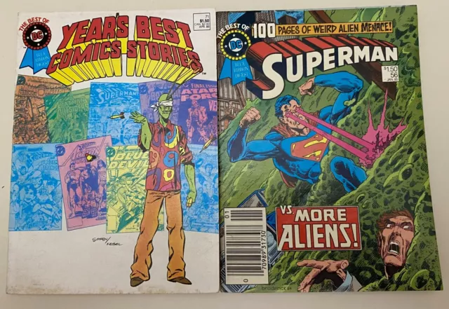 Lot of 2 The Best of Blue-Ribbon Digest DC Comics Digest Superheroes