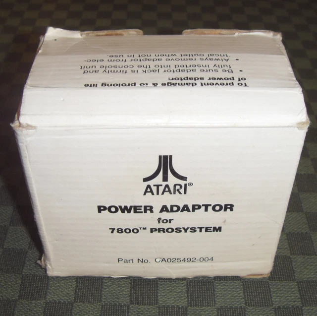 Alimentation Atari 2600 VCS – Adaptateur Secteur D’origine – Boîte D’origine