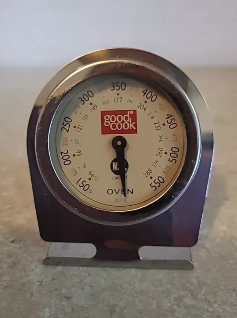 Vintage GOOD  COOK Metal Oven Grill Thermometer (3" tall x 2.5" length)