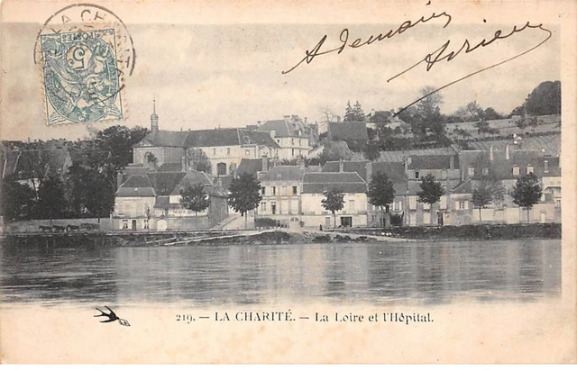 58 - LA CHARITE - SAN52976 - La Loire et l'Hôpital