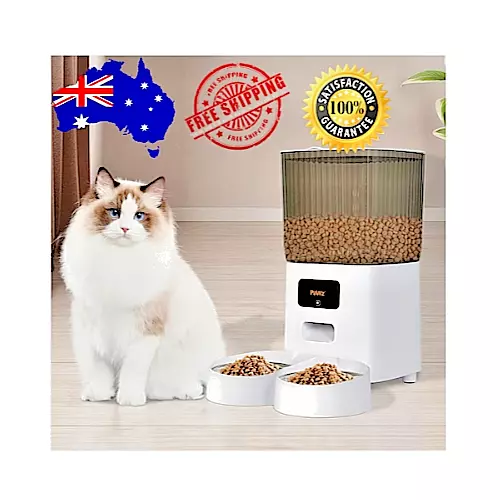 Pawz 5L Automatic Pet Feeder Dog Cat Auto Smart Food Dispenser Timer Feed 2 Bowl