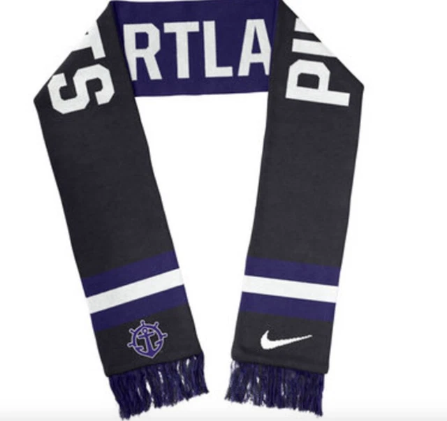 Universtiy of Portland Pilots NIKE knit scarf NWT Charcoal