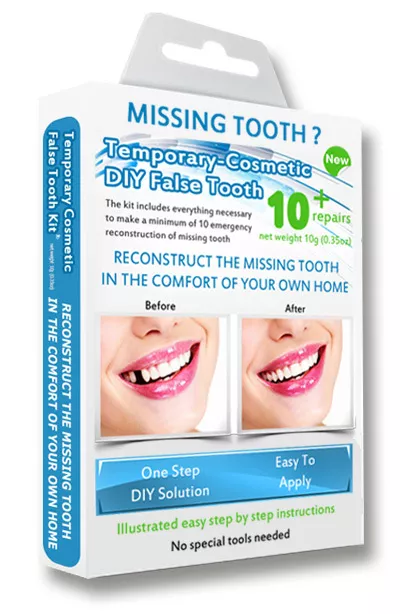 Temporary cosmetic false teeth missing tooth filler 2