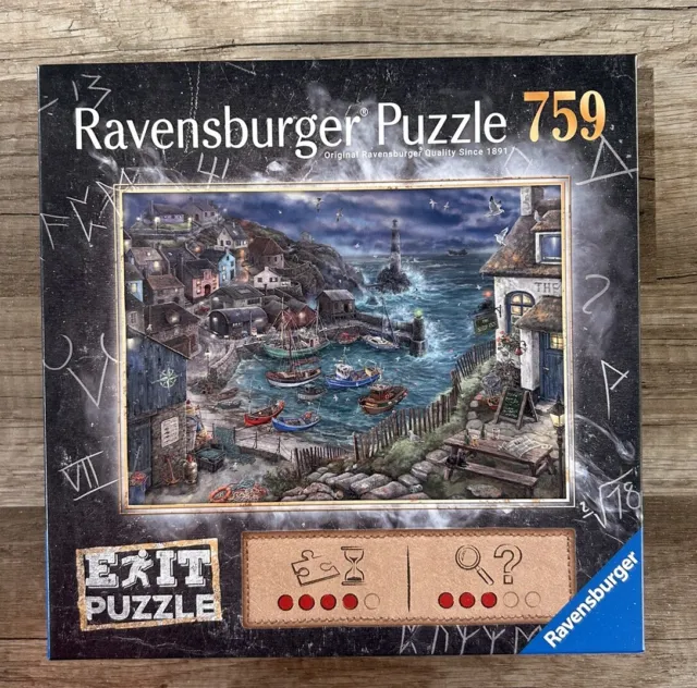 Ravensburger EXIT Puzzle Das Fischerdorf - 759 Teile - aus 2023 - Vollständig