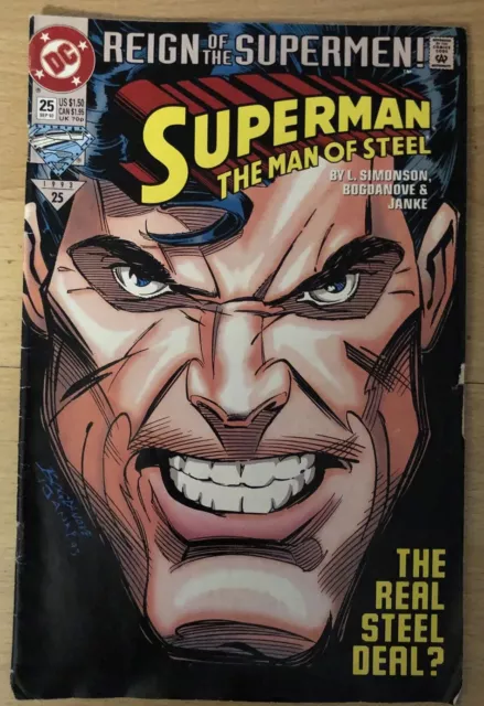 Superman Man Steel 25 Simonson Story Bogdanove Art Return of Superman; Meteorman