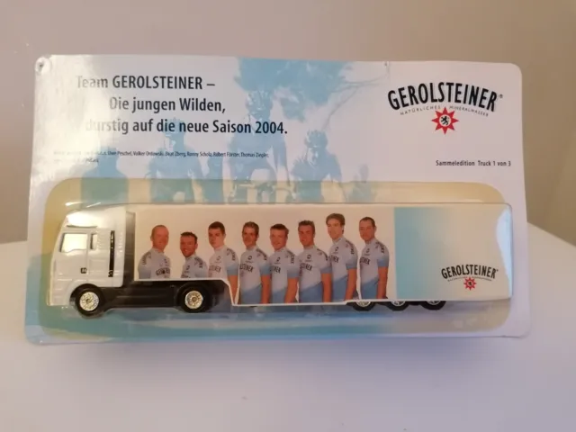 Gerolsteiner Werbetruck MAN TG 460 SZ Team Gerolsteiner Saison 2004 1/3 OVP