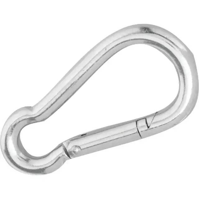 Campbell 1/2 In. 450 Lb. Load Capacity Polished Stainless Steel Spring Link All