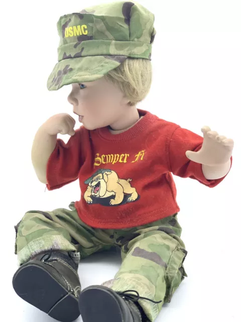 Ashton Drake Marine Military Doll Titus Tomescu Semper Fi Usmc