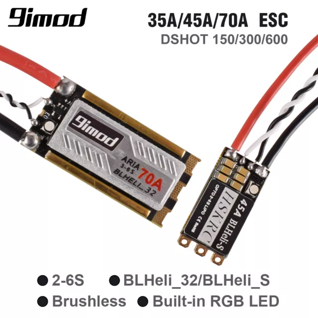 9IMOD 35A/45A/70A Brushless ESC 2-6S Lipo for RC FPV Racing Drone Quadcopter