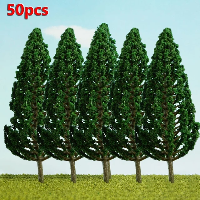 MODEL PLANTS TRAIN Railway Forest Scenery Layout Artificial Pine Trees ...