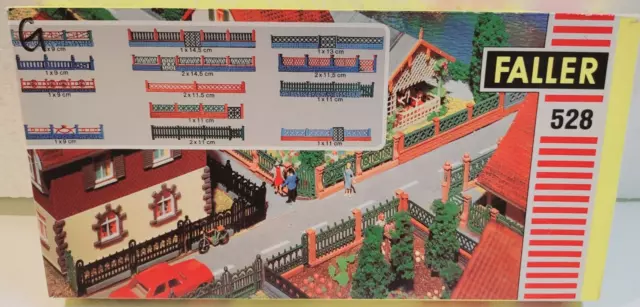 Faller  Ho Scale Building Kit 528 Different Fences