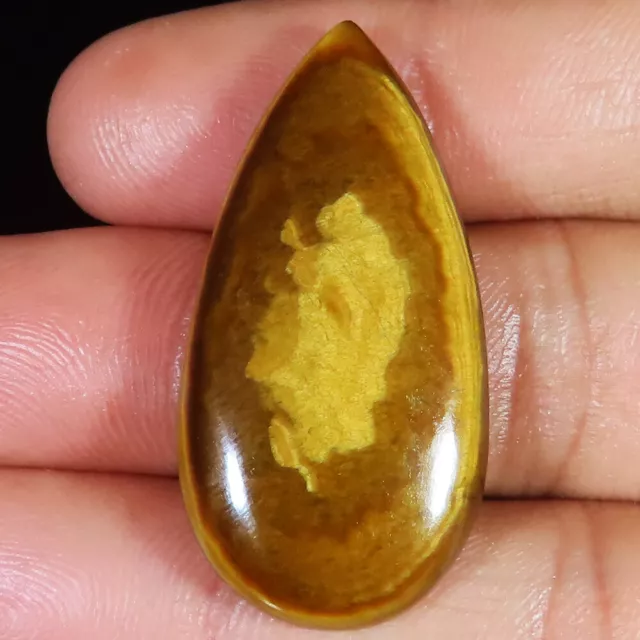 49.15 Cts Natural Iron Tiger Eye Cabochon Loose Gemstone, Tiger Eye For Jewelry