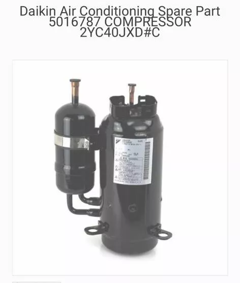 Daikin Air Conditioning Spare Part 5016787 Compressor 2YC40JXD#C