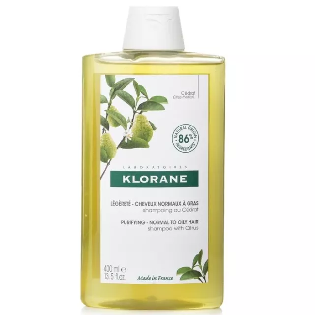 Klorane Shampoo With Citrus (Purifying Normal To Oily Hair) 400ml Mens Hair Care