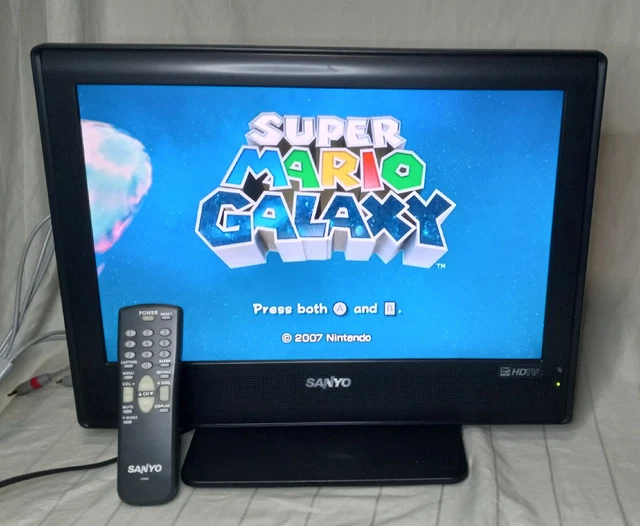 SANYO 🔥 RETRO GAMING LCD TV DP19648 19" MONITOR sharp panasonic