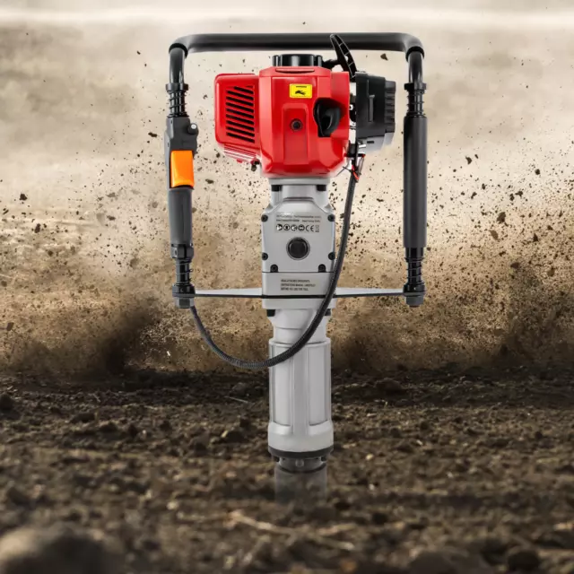 52CC Gas Powered T Post Driver Fence Rammer Gasoline Pile Driver Push Pile 2.3HP
