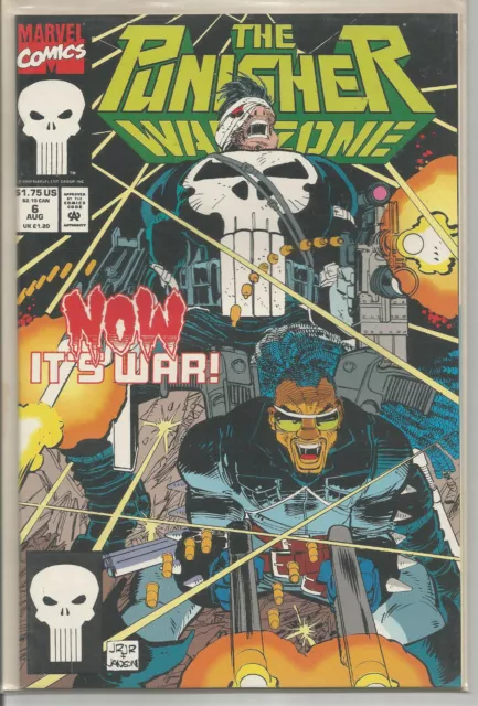 PUNISHER WAR ZONE # 6 * JOHN ROMITA JR. art * MARVEL COMICS * 1992 * NEAR MINT