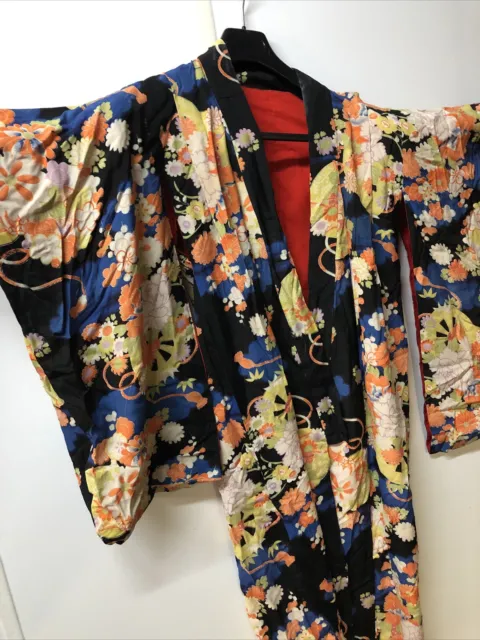 Japanese kimono,SILK,IRO-UCHIKAKE" Women’ Robe Pink, Gold, Vermilion, Flowers.