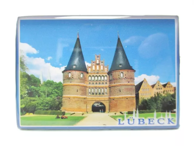 Lübeck Holsten Hansestadt Photo Magnet Travel Souvenir Germany 8 CM