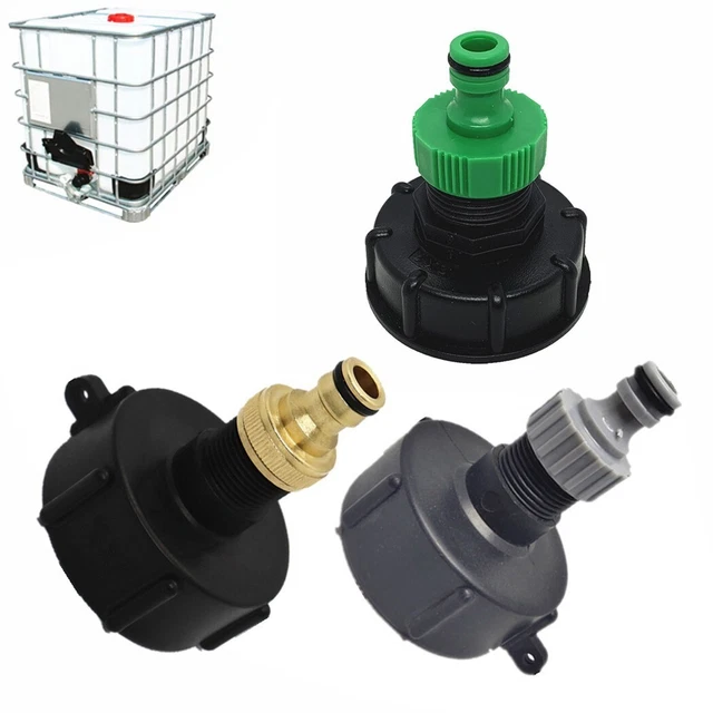 Auslaufhahn Für 1000l Wassertank IBC Container Adapter Zubehör 1/2 3/4 1 Zoll Kappe Deckel Ibc Tank Zubehör