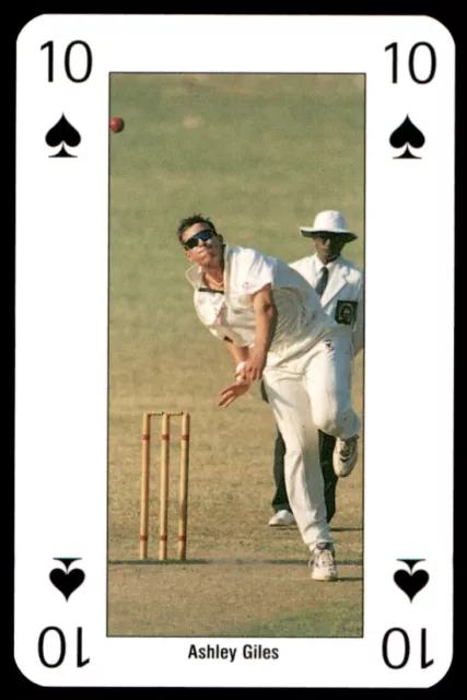 Cricket World Cup 99 (Playing Card) Ten of Spades Ashley Giles England