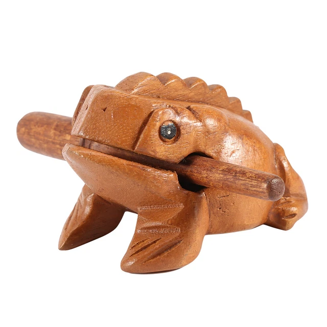 Wooden (#3)Thailand Traditional Craft Wooden Lucky Croaking Musical UT