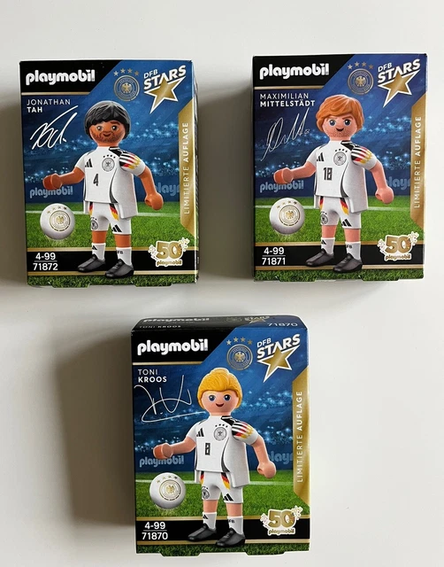PLAYMOBIL EDEKA DFB STARS EM 2024 KROOS + TAH + MITTELSTÄDT neue Spieler EUR 29,95 PicClick DE