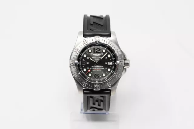 Breitling Superocean Men's Black Watch 44mm Black Dial - A17390