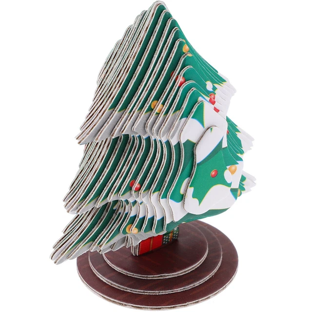 CHRISTMAS GIFT DIY Tree Model Kits 3D Paper Puzzles Decoration Jigsaw