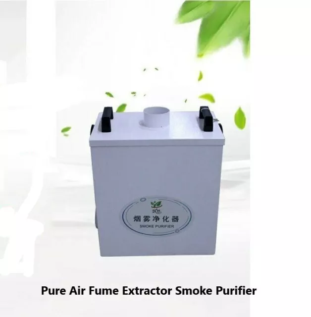 Pure Air Fume Extractor Smoke Purifier for CO2 Laser Engraving Marking 80W 220V