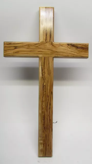 Very Large 20" Olive Wood Wall Cross - Hand Made in Jerusalem - New Product! 2