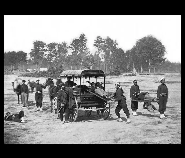 Medical Ambulance Corp PHOTO Union Army Civil War Battle of Antietam Wounded