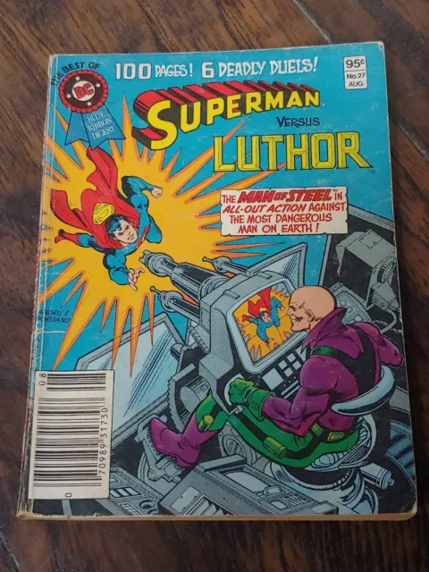 BEST OF DC BLUE RIBBON DIGEST #27 🎀 SUPERMAN VERSUS LUTHOR 🎀 1982 DC Comics