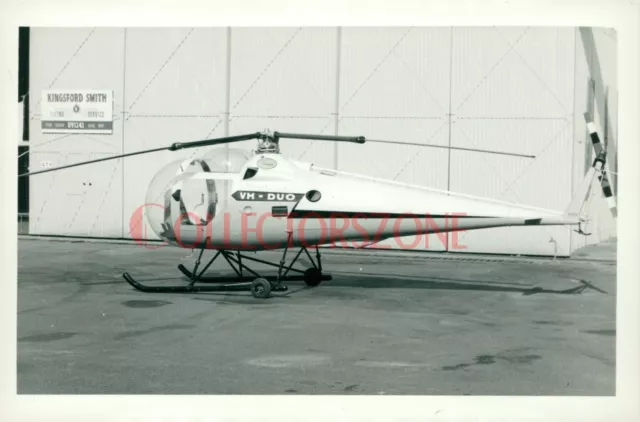 1960s BRANTLY B-2 Helicopter Original photo 5.5 x 3.5 inches GA Jenks Back Stamp