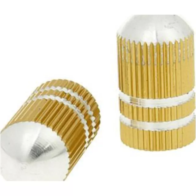 Ventilkappen Set Bullet gold - universal VC20680 valve cap anodized aluminum