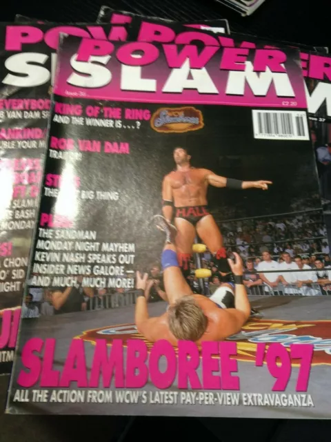 WWE Power Slam Magazine # 36 Razor Ramon Cover WWF Wrestling Magazine + Poster