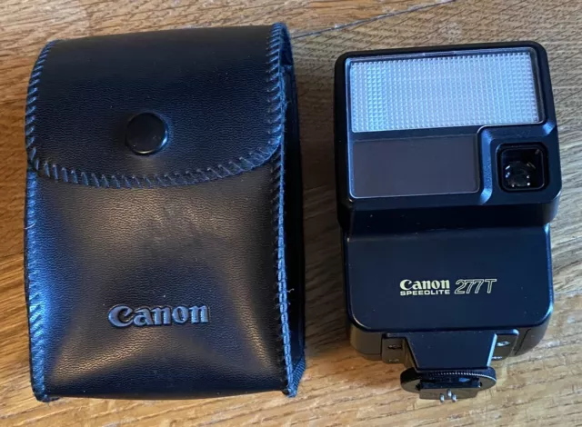 Canon Speedlite 277T Shoe Mount Flash w/ Soft Case Untested