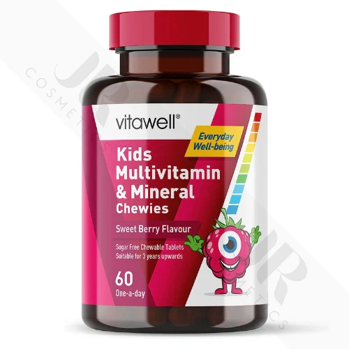 VITAWELL KIDS MULTIVITAMIN Chewable Tablets 3+ Vegetarian 60 Sweet