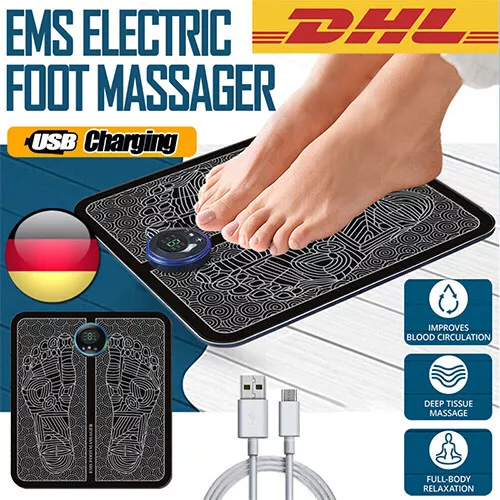 Elektrisches Fußmassagegerät Blutmuskelzirkulations Pad Linderung Schmerzen EMS.