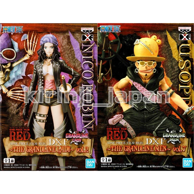 ONE PIECE FILM RED Nico Robin Usopp Figure Set DXF THE GRANDLINE MEN